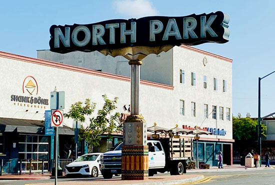 Photo of North Park neighborhood sign