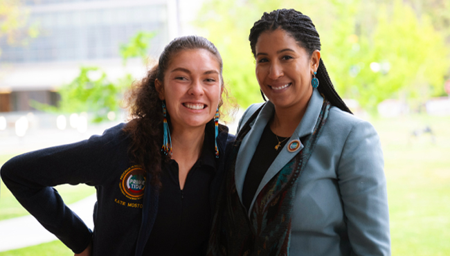 Indigenous student and faculty mentor