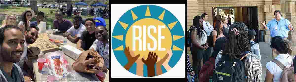 RISE banner collage